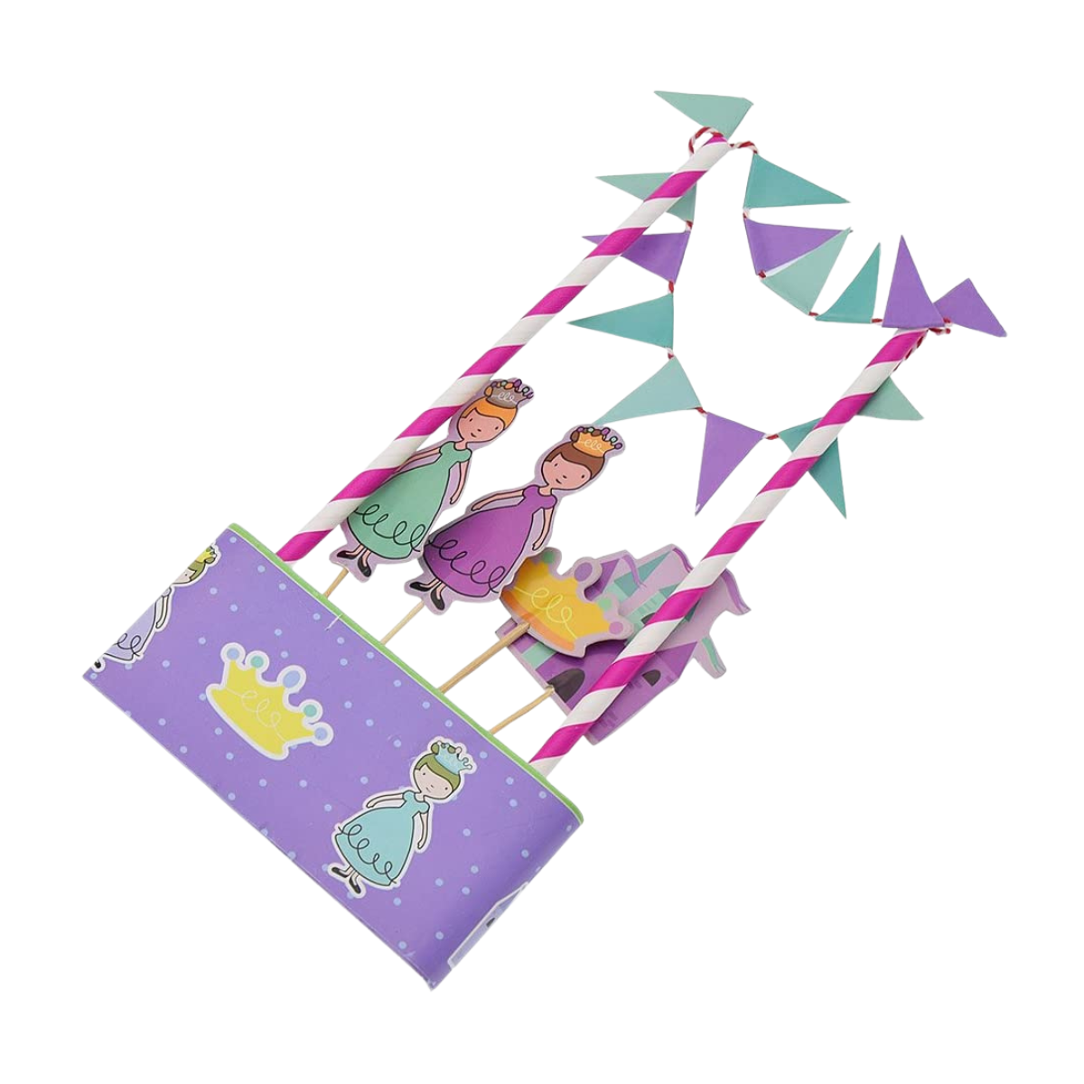 Kit Toppers Princesas Para Torta De Cumpleaños - Louicid