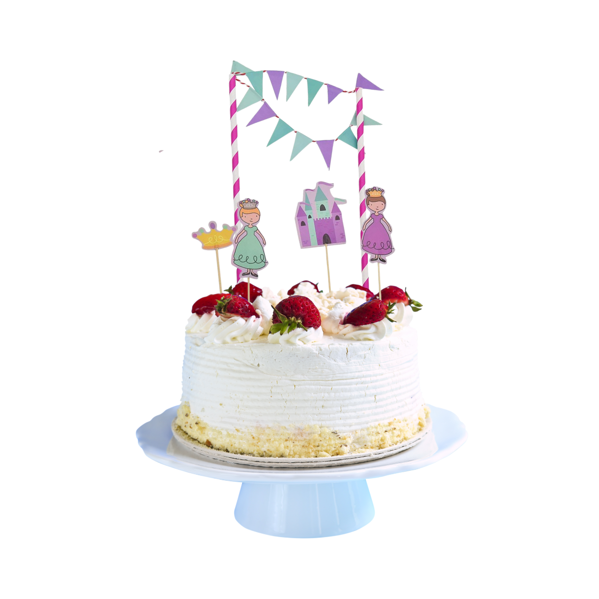 Kit Toppers Princesas Para Torta De Cumpleaños - Louicid