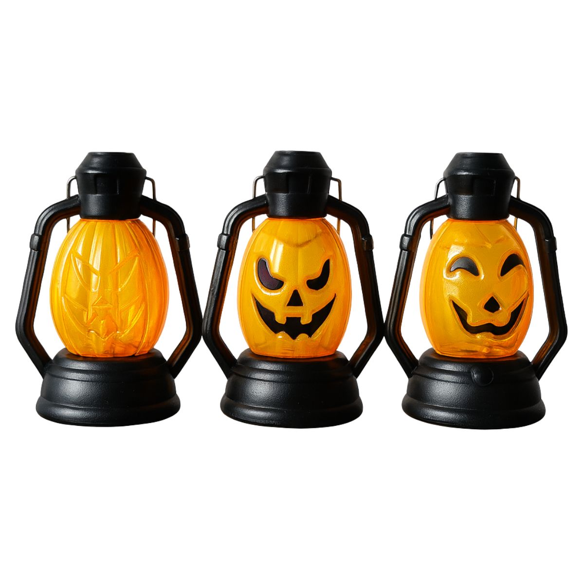 Lampara Calabaza Con Luz Led Decoración Para Halloween - Louicid