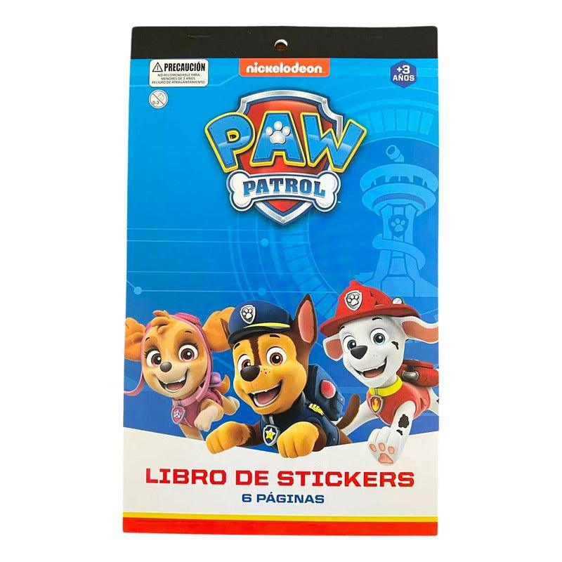 Libro De Stickers 6 Paginas 300 Figuras Paw Patrol - Louicid