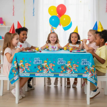 Mantel Cumpleaños Paw Patrol 108x182cm Niños - Louicid