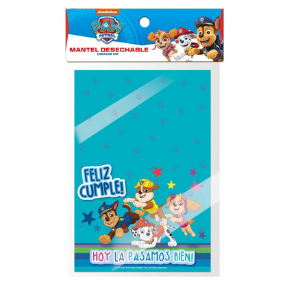 Mantel Cumpleaños Paw Patrol 108x182cm Packing - Louicid