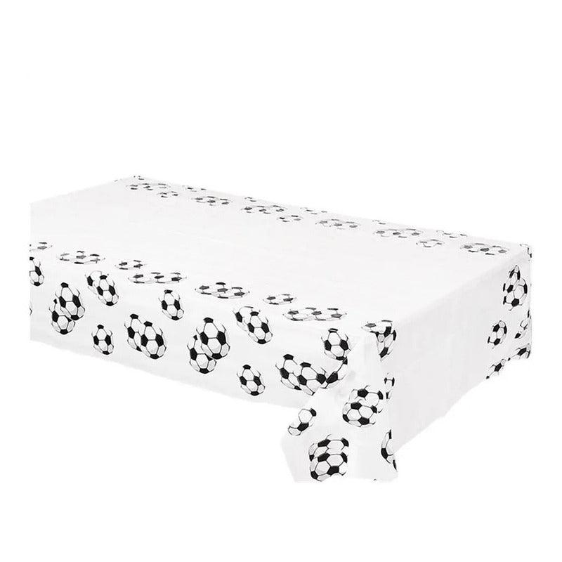 Mantel Desechable Pelota Futbol 180x109cm Para Cumpleaños - Louicid