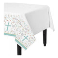 Mantel Desechable Religioso Cruz De 180x109cm - Louicid