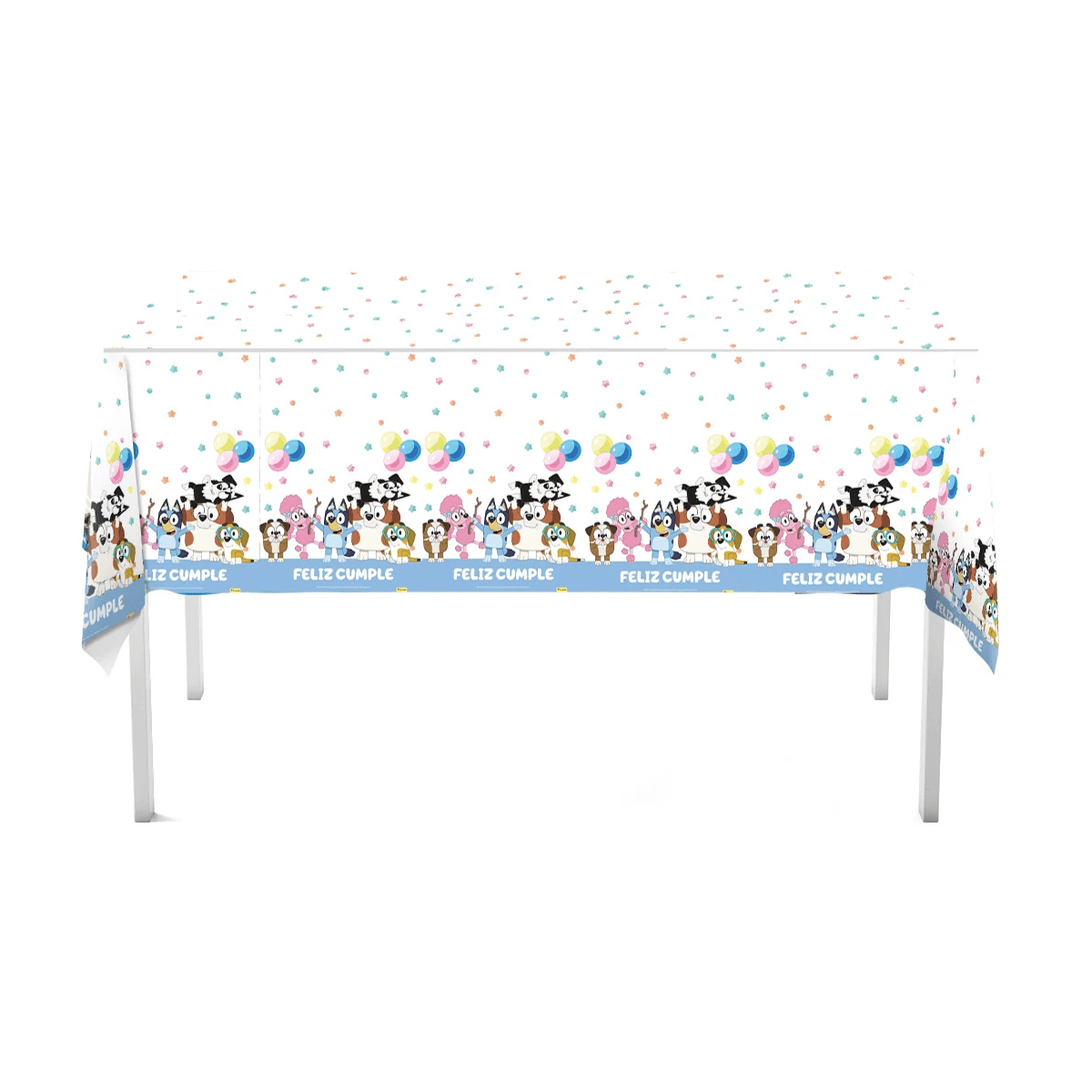 Mantel Desechable Bluey 108x182cm Para Cumpleaños - Louicid