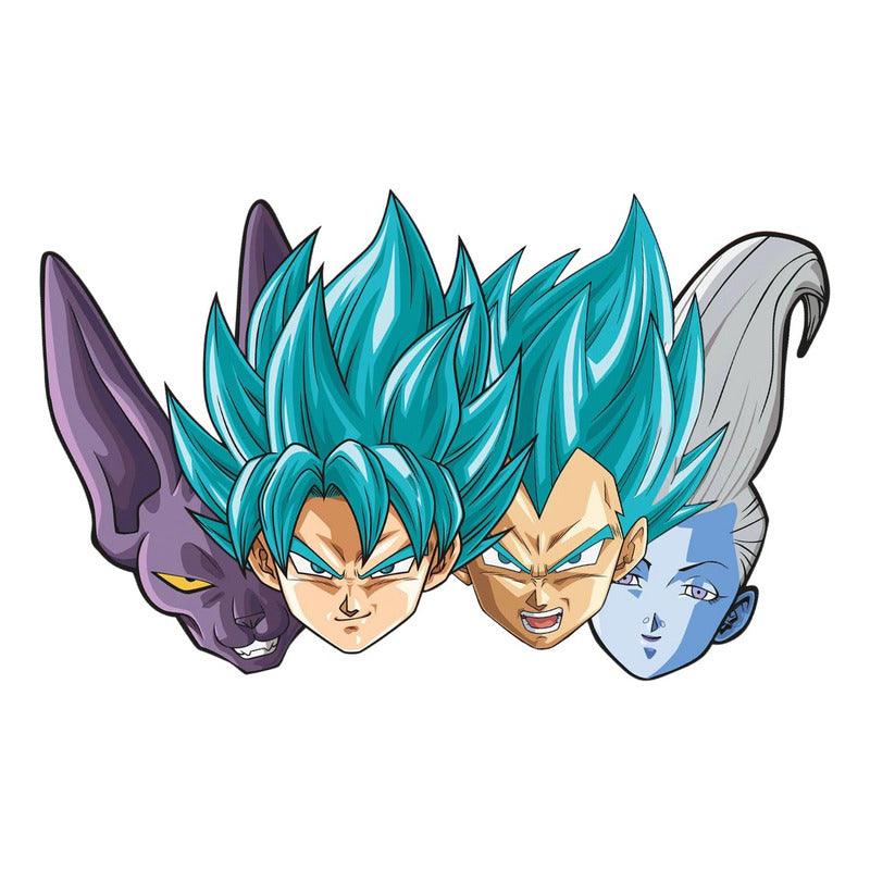 Mascaras Dragon Ball Super 6pcs Para Cumpleaños Infantil - Louicid