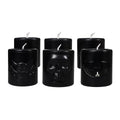 Mini Velas Halloween 6pzas Luminosas Negro - Louicid