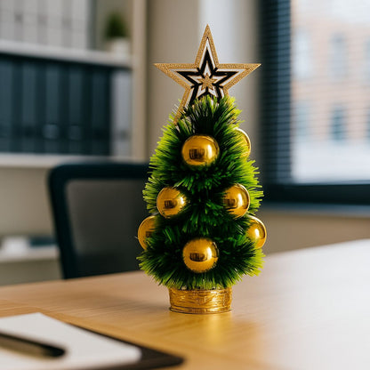 Mini Árbol Navidad 31cm con Estrella en escritorio - Louicid