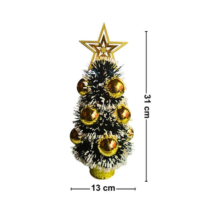 Mini Árbol Nieve Navidad 31cm con Estrella Medidas - Louicid