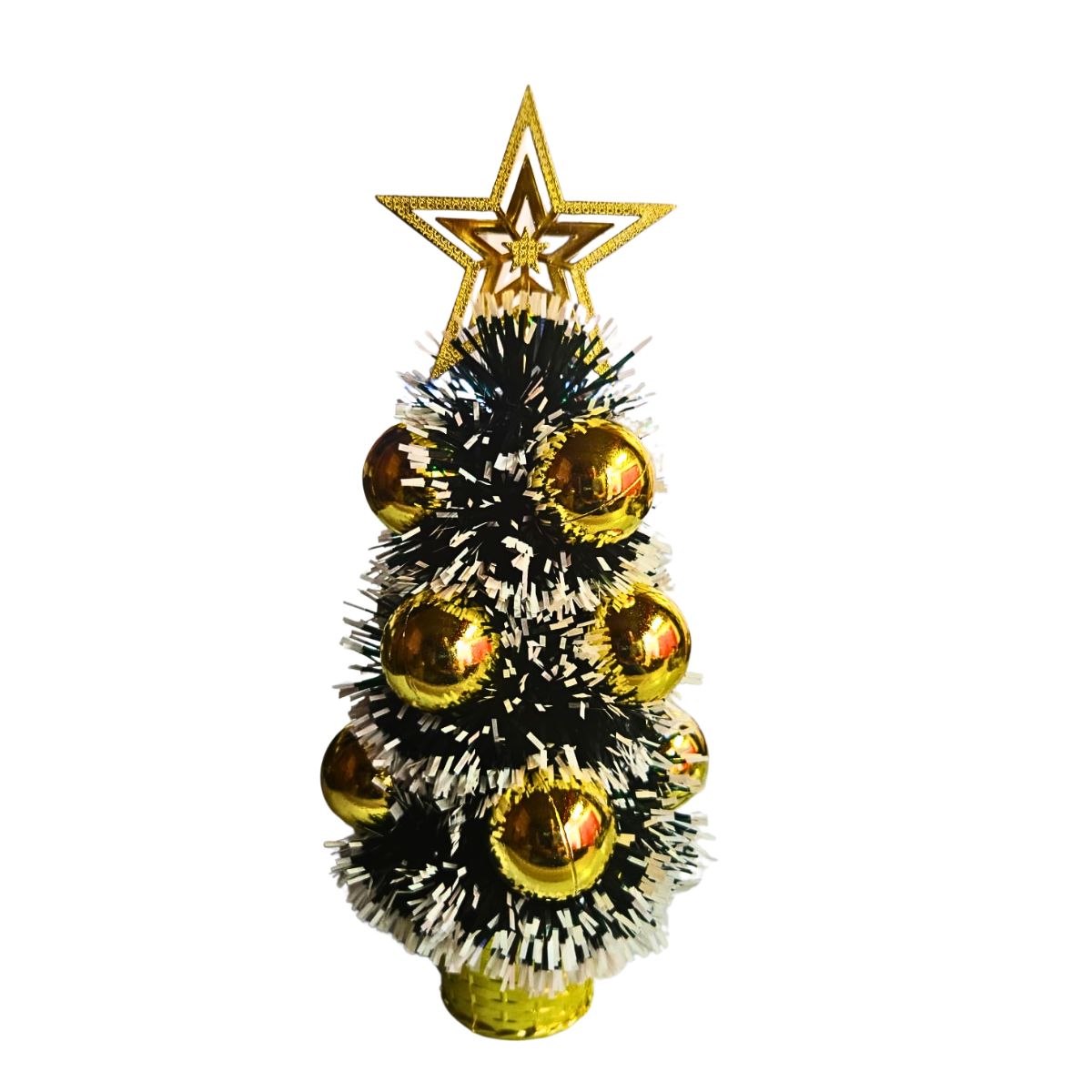 Mini Árbol Nieve Navidad 31cm con Estrella - Louicid