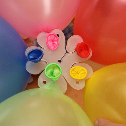 Set De 6 Moldes Plásticos Para Hacer Flores De Globos - Louicid