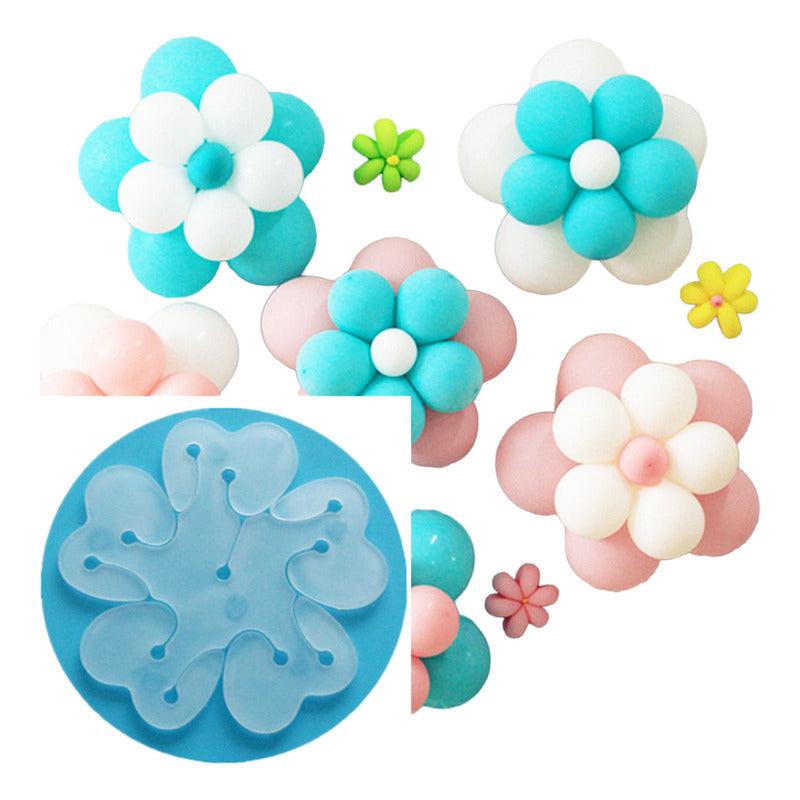 Set De 6 Moldes Plásticos Para Hacer Flores De Globos - Louicid