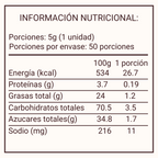 Monedas De Chocolate Sorpresa 50 Unid información nutricional - Louicid
