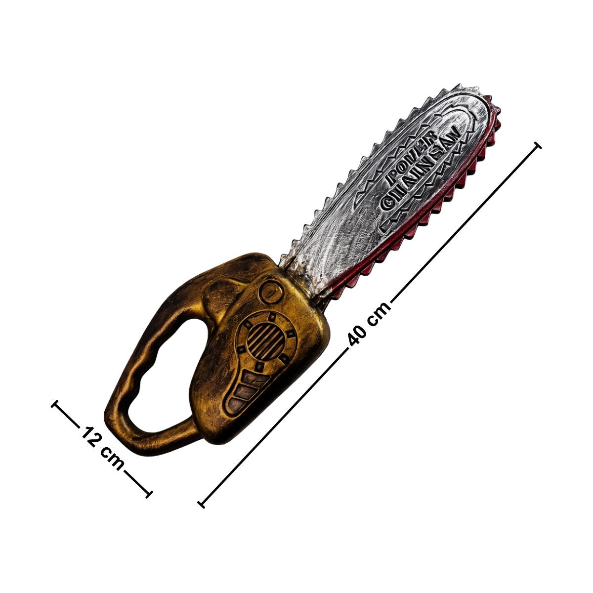 Motosierra Plástica Infantil Halloween 40cm Medidas - Louicid