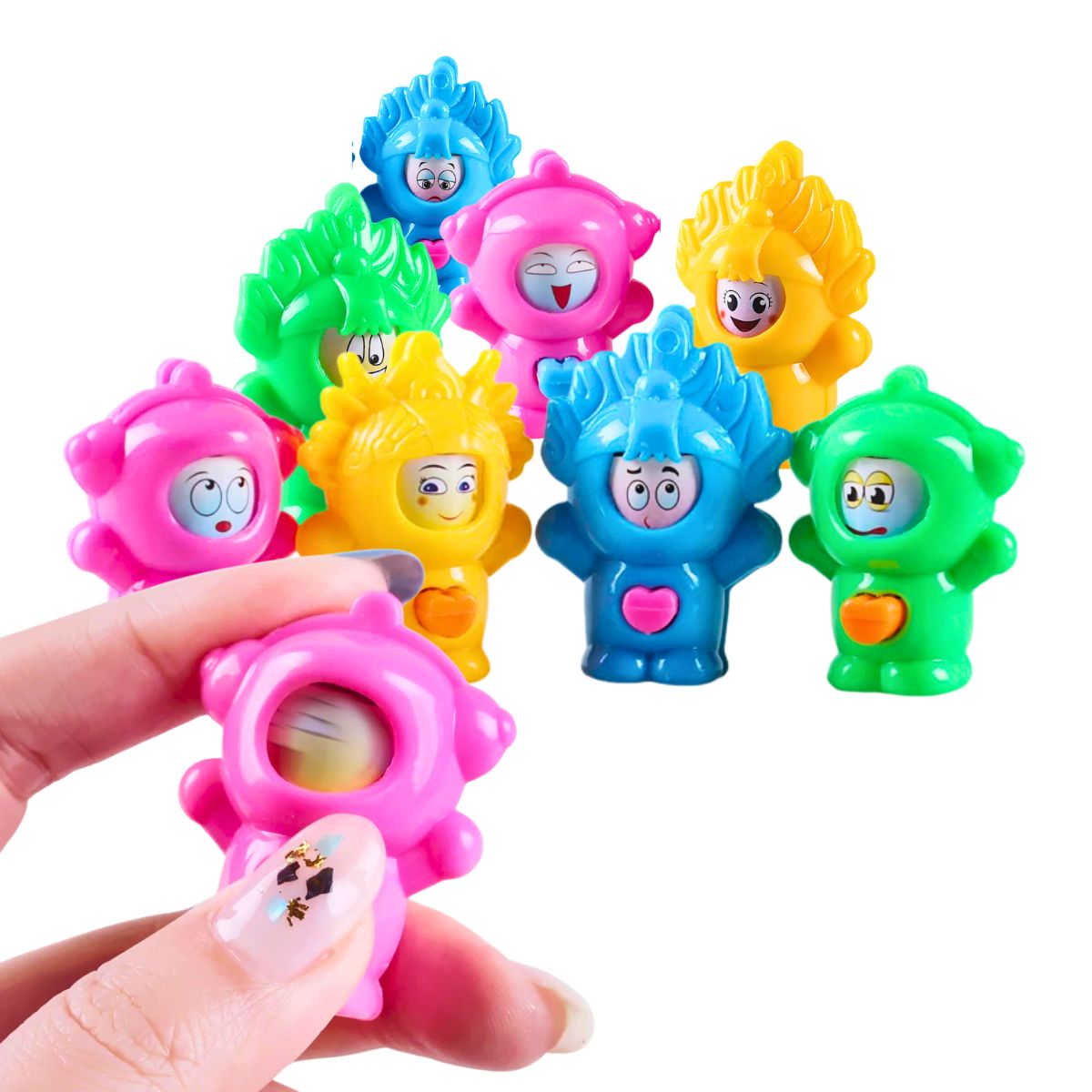 Set 12 Muñecos Cambia Caras Sorpresa Cumpleaños - Louicid