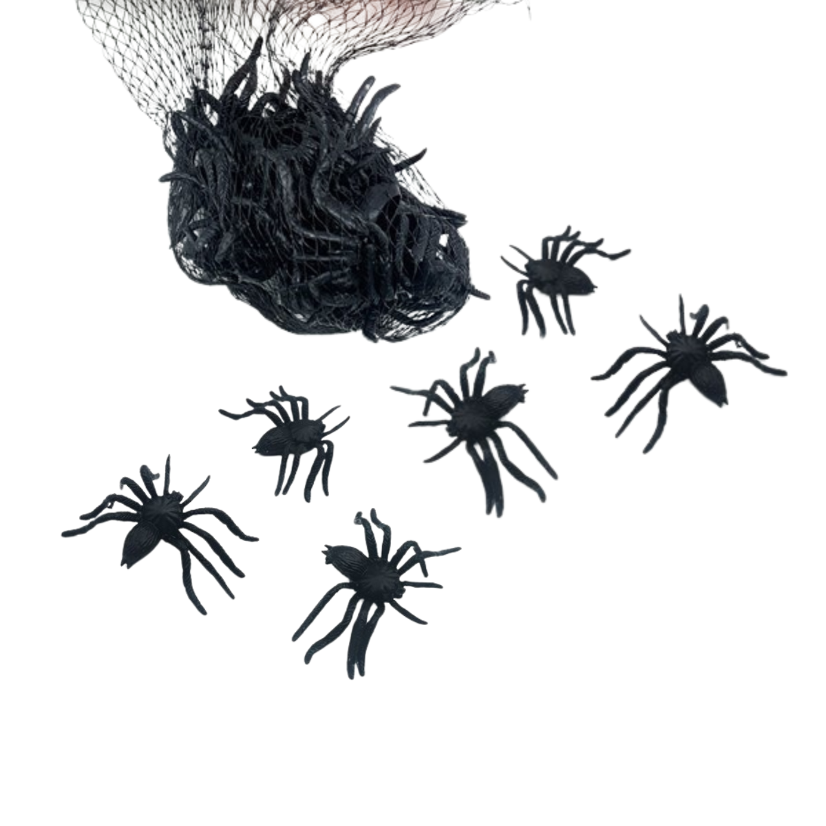 Pack 12 Arañas Negras Halloween Bolsa - Louicid