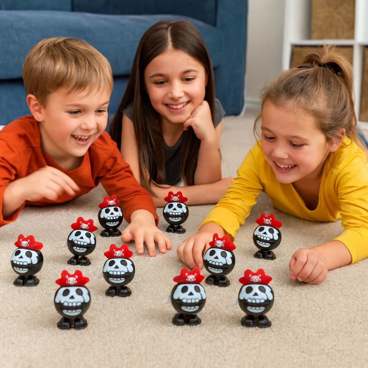 Pack 12 Caminantes Piratas Calavera Halloween Niños Jugando - Louicid