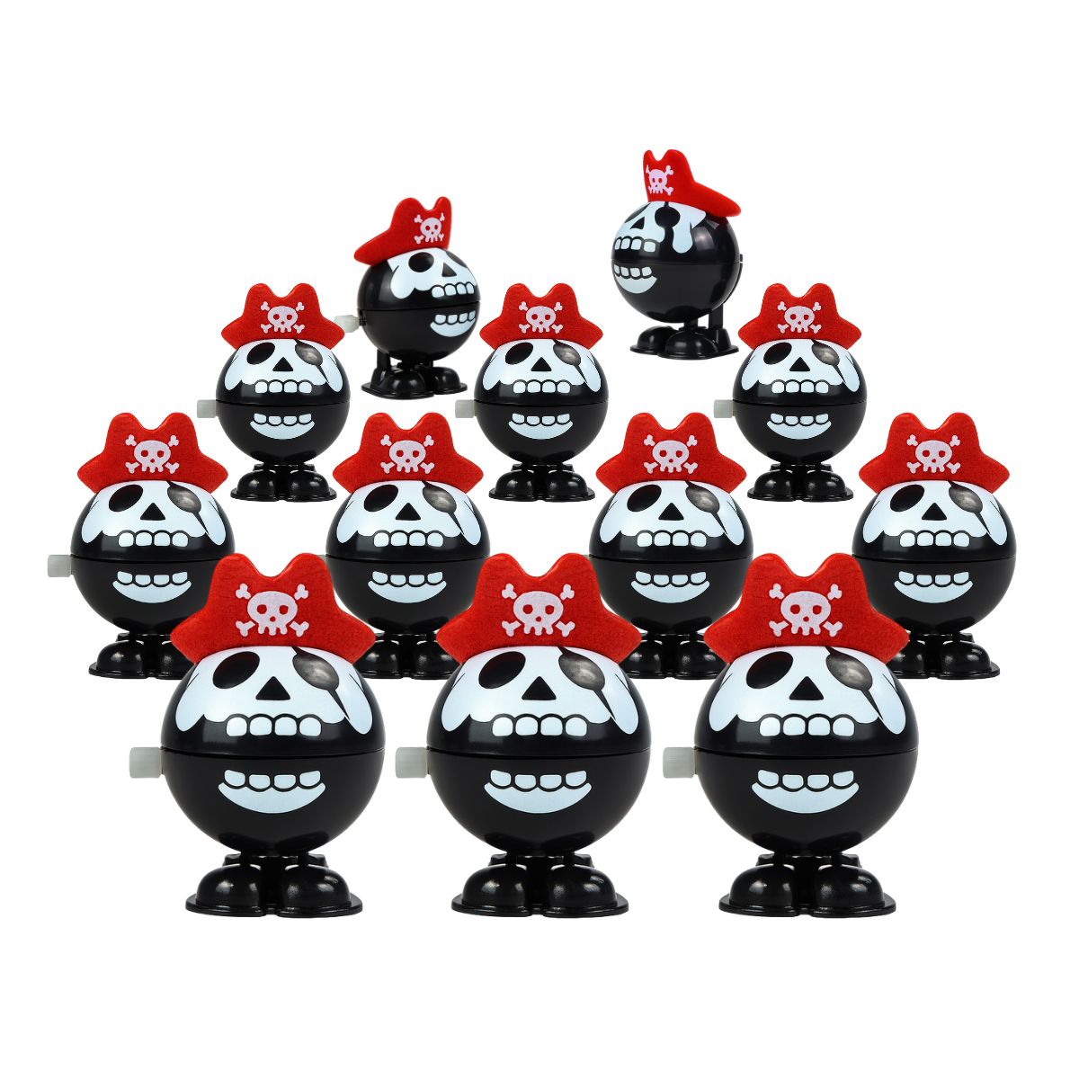 Pack 12 Caminantes Piratas Calavera Halloween - Louicid