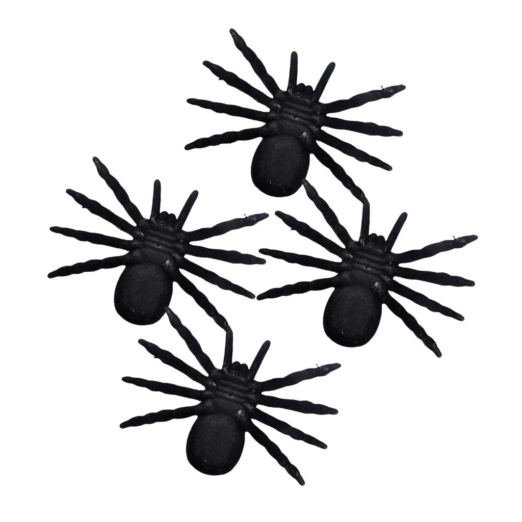 Pack 4 Arañas Negras Halloween Reverso - Louicid