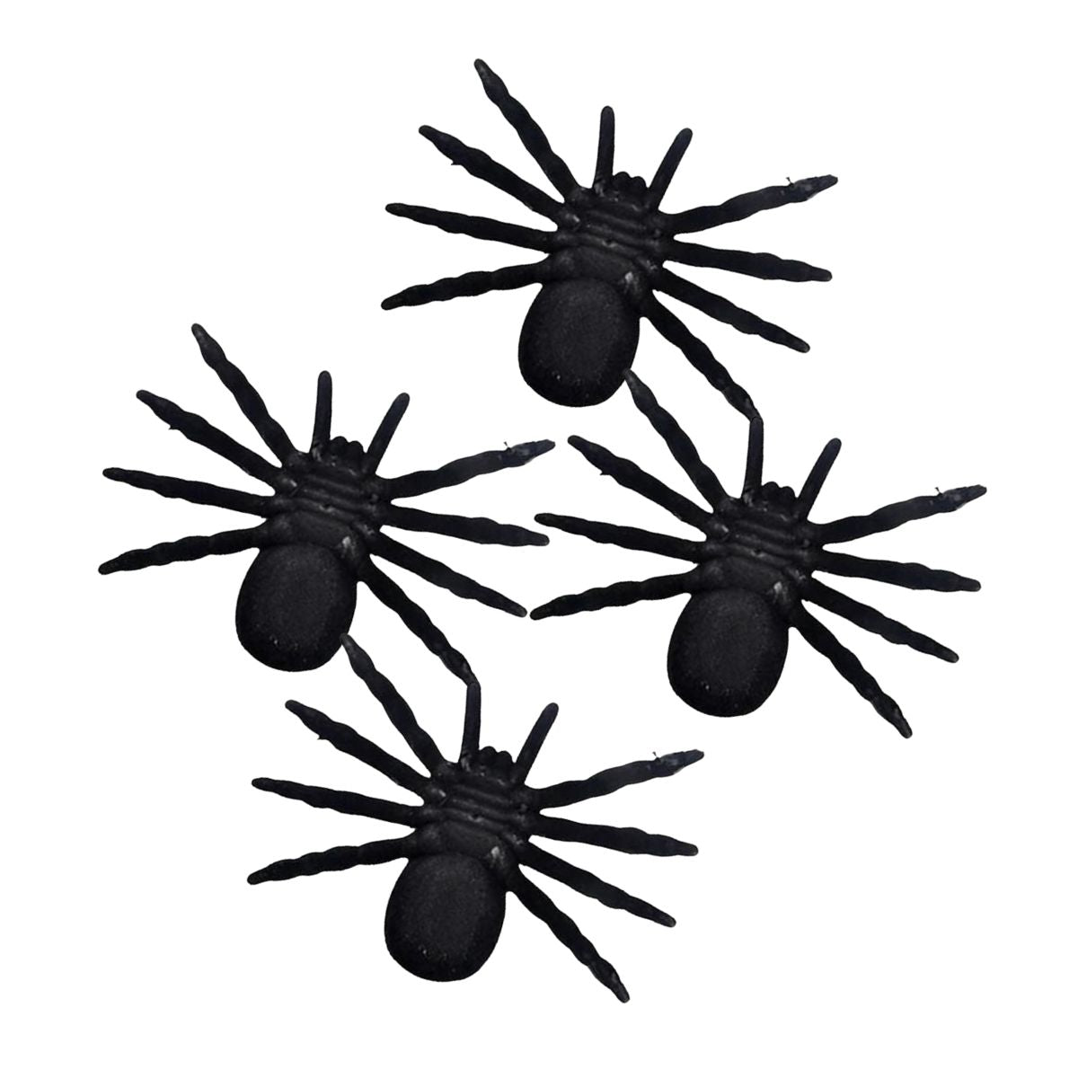 Pack 4 Arañas Negras Halloween Reverso - Louicid