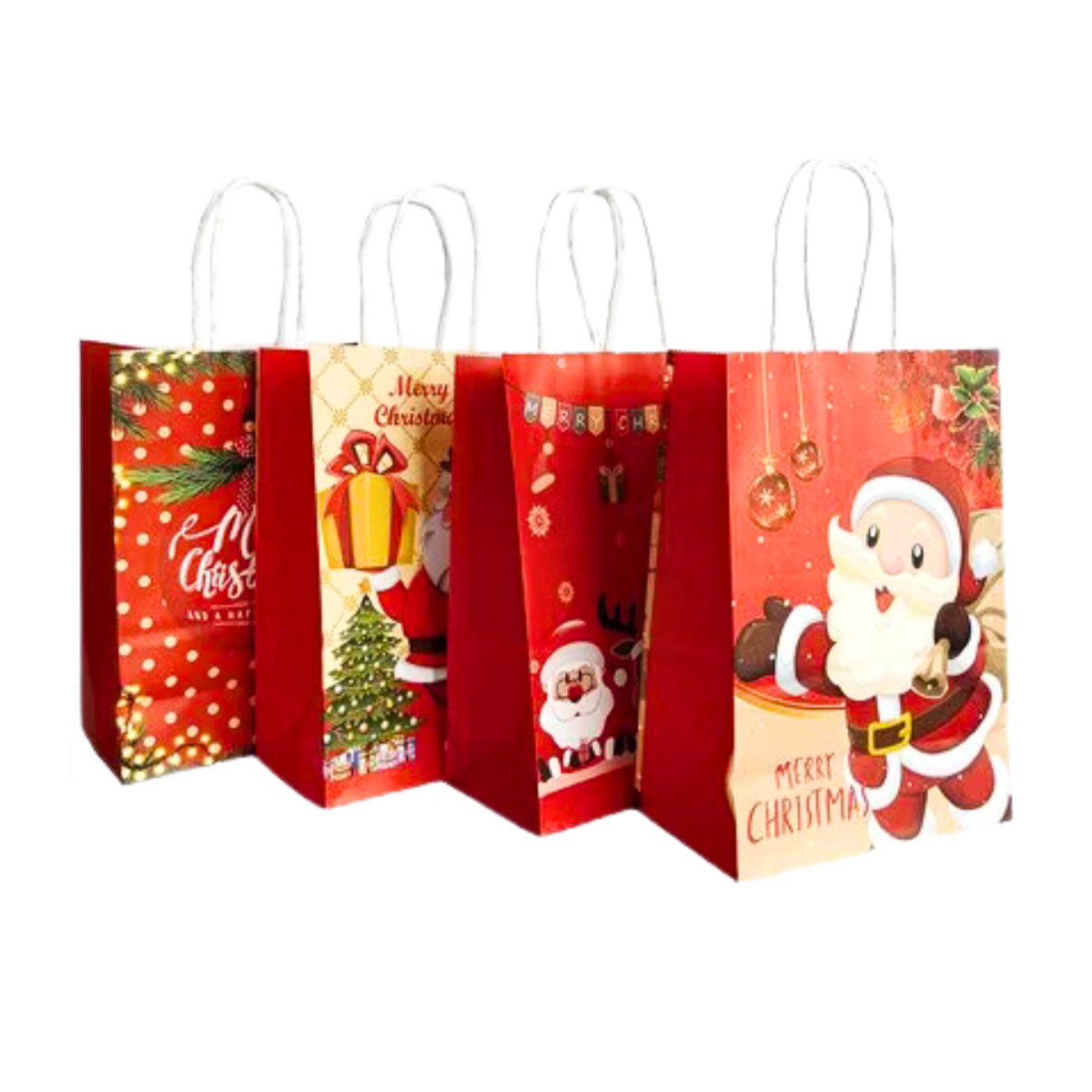 Pack 4 Bolsas Regalo Navidad Pascuero Pequeña - Louicid