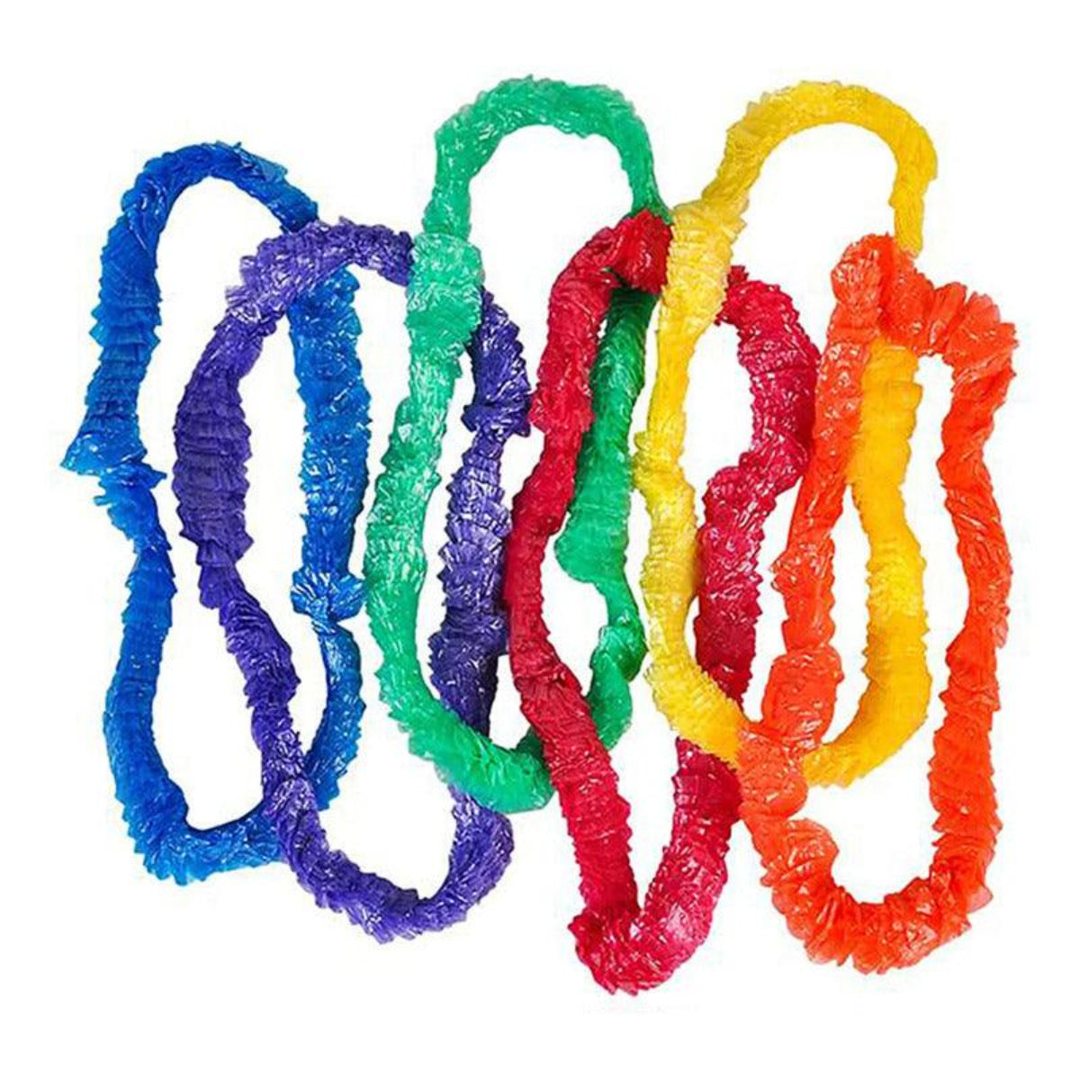 Pack 6 Collares Hawaiano Sencillo Multicolor Para Fiestas - Louicid