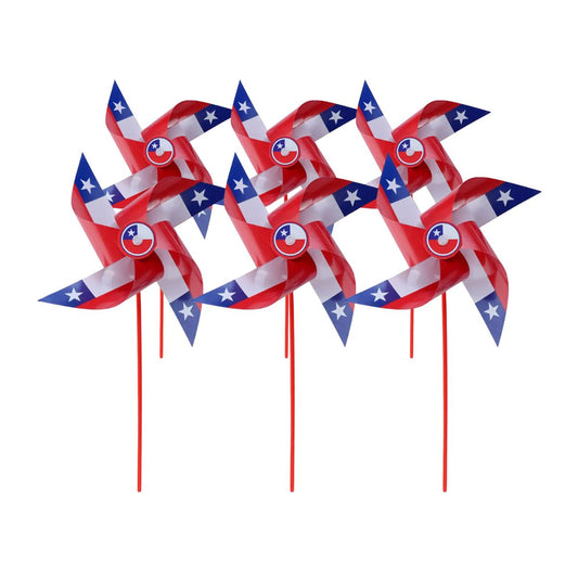 Pack 6 Remolinos Fiestas Patrias 43x26cm Tricolor - Louicid