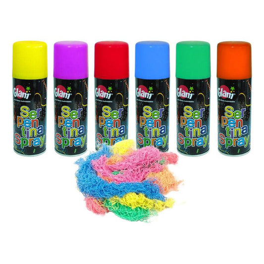 Pack 6 Serpentina En Spray De 250ml Para Navidad & Año Nuevo - Louicid