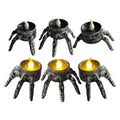 Pack 6 Velas Led Dedos Calavera Gris - Louicid