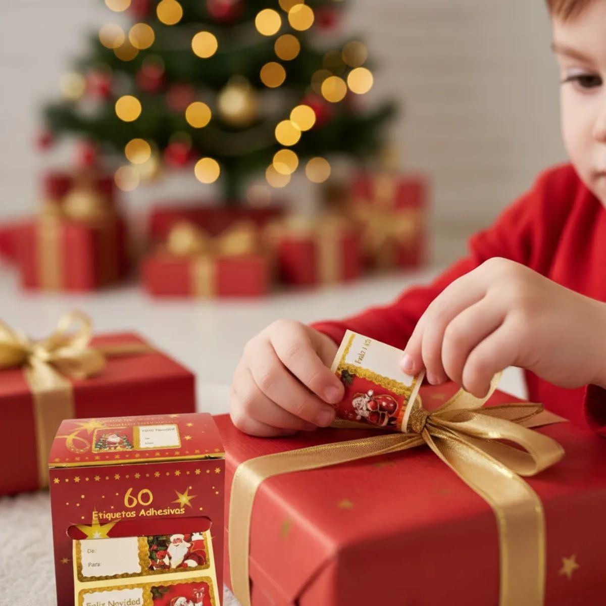 Pack 60 Etiquetas Para Regalo Navidad - Louicid