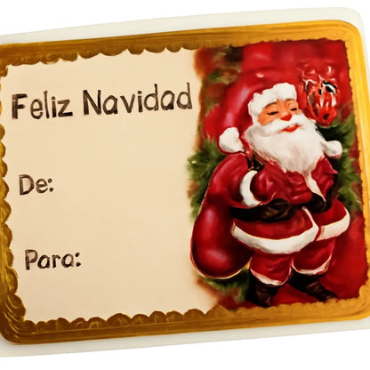 Etiquetas Regalo Navidad Viejo Pascuero - Louicid