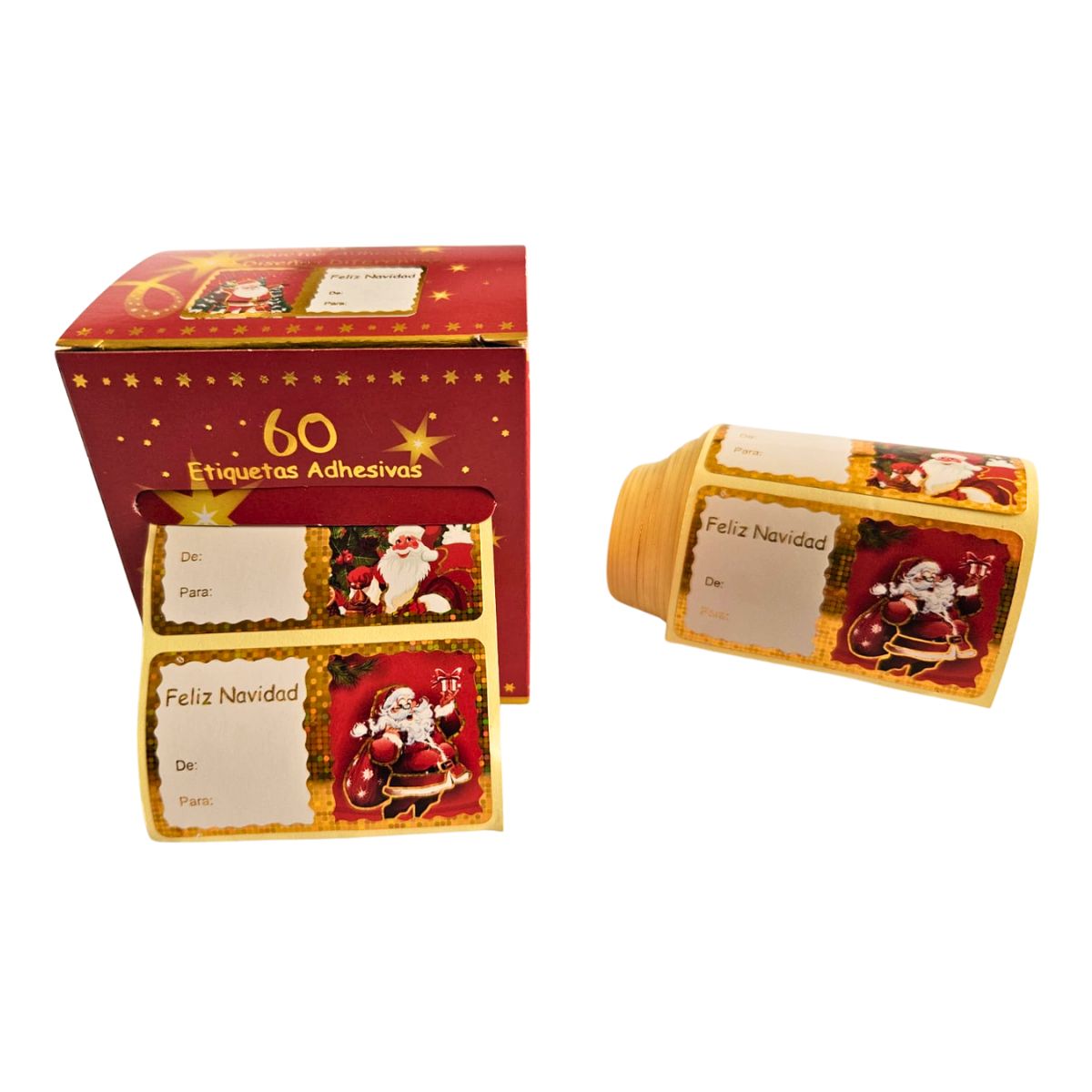 Pack 60 Etiquetas Regalo Navidad - Louicid