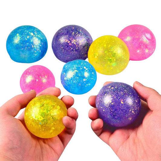 Pack 4 Pelotas Squishy Antiestrés Para Niños Y Adultos - Louicid