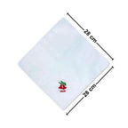 Pañuelo Huaso Bordado Copihue 28cm Medida- Louicid
