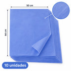 Papel Seda 10 Unidades 50x66 cm Azul Medidas - Louicid