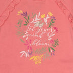 Pijama 2 Pcs De Franela Niña Pillin Rosado Print Flores - Louicid