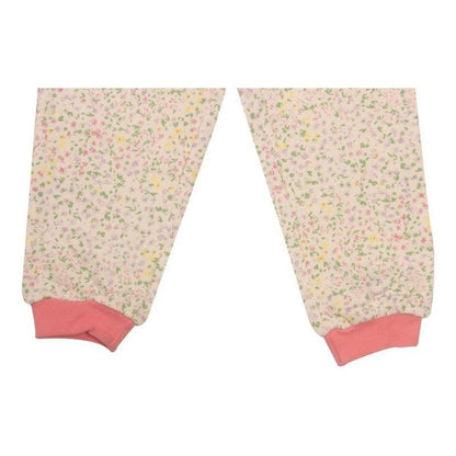 Pijama 2 Pcs De Franela Niña Pillin Rosado Print Flores - Louicid