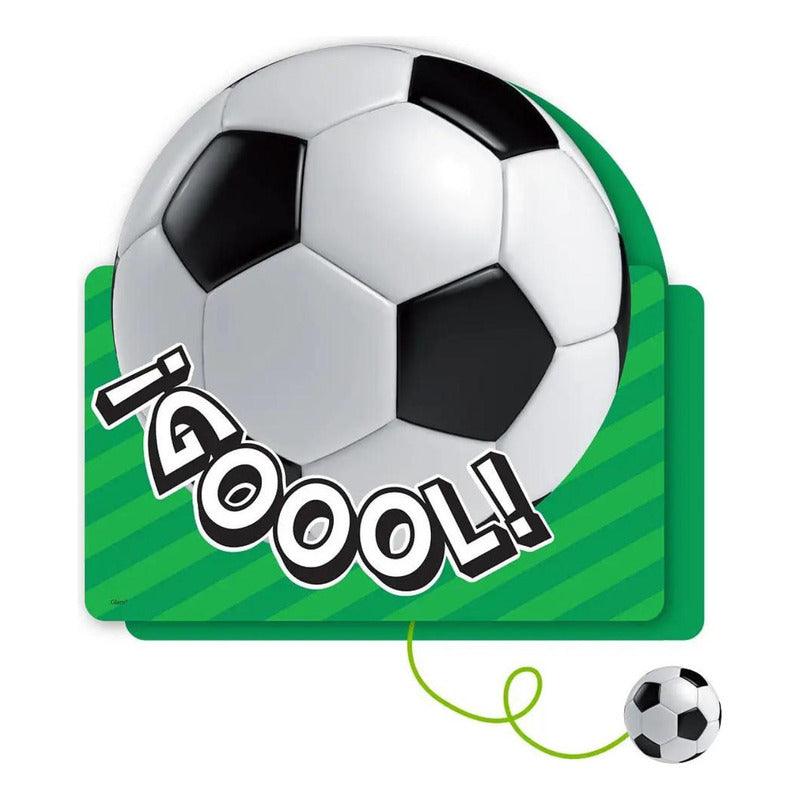 Piñata 3d Pelota Fútbol Decoración Para Cumpleaños - Louicid
