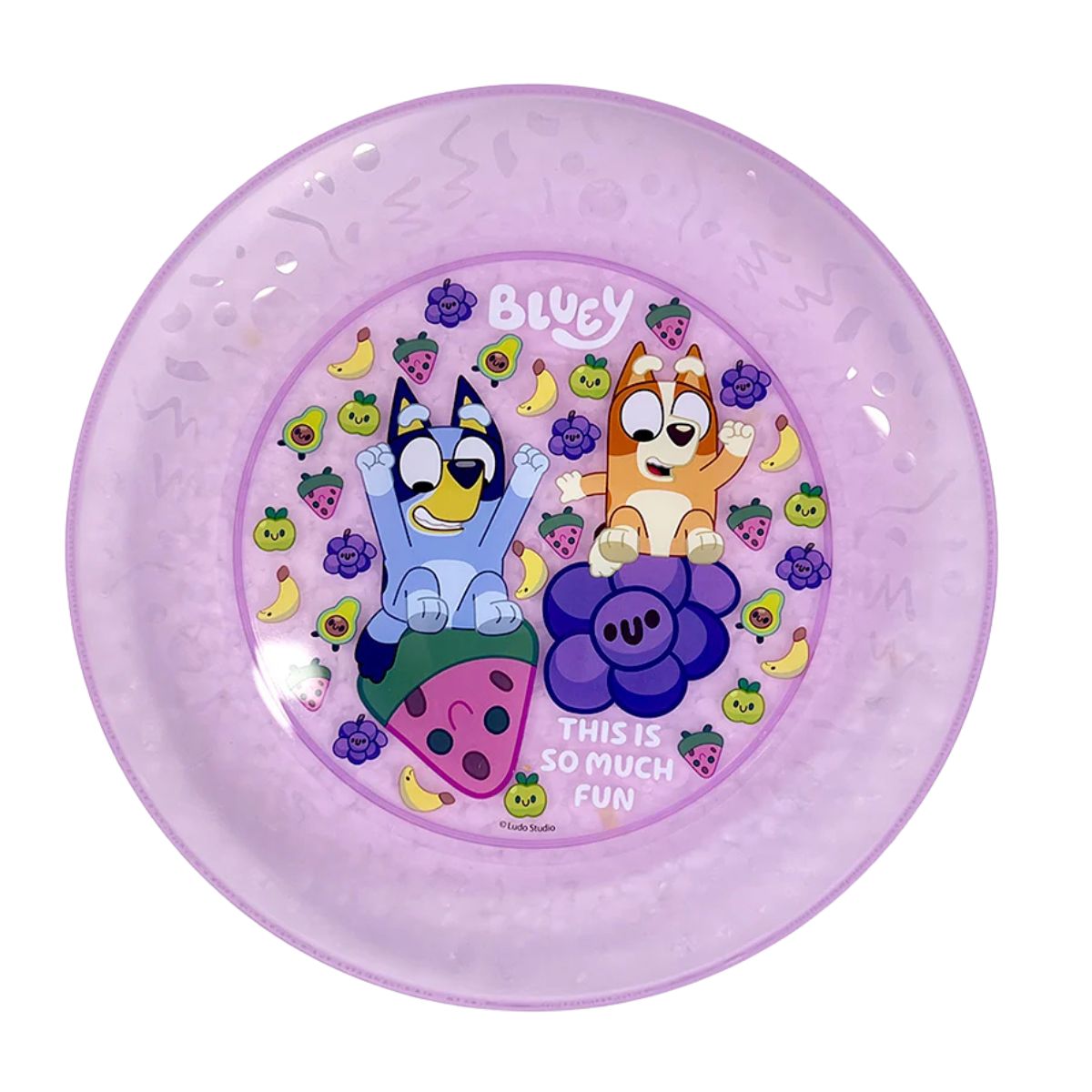 Plato Plástico Reutilizables Bluey - Louicid