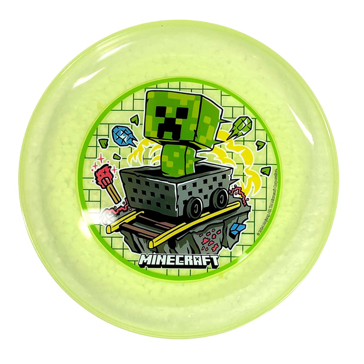 Plato Plástico Reutilizables Minecraft - Louicid