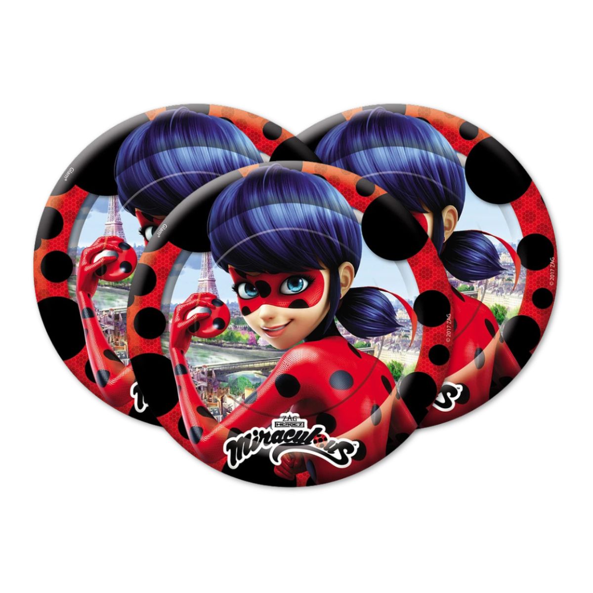 Platos Cumpleaños Ladybug 6pzas - Louicid
