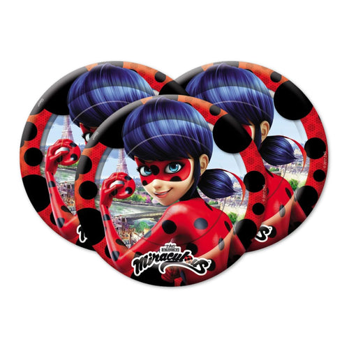 Platos Cumpleaños Ladybug 6pzas - Louicid