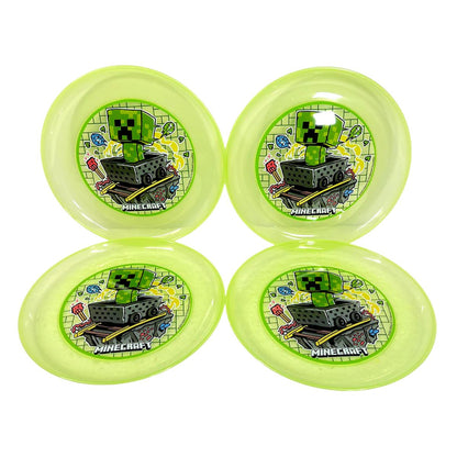 Platos Plásticos Reutilizables Minecraft 4pzas - Louicid