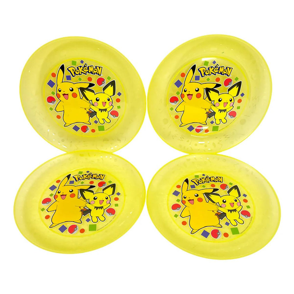 Platos Plásticos Reutilizables Pokemon 4pzas - Louicid