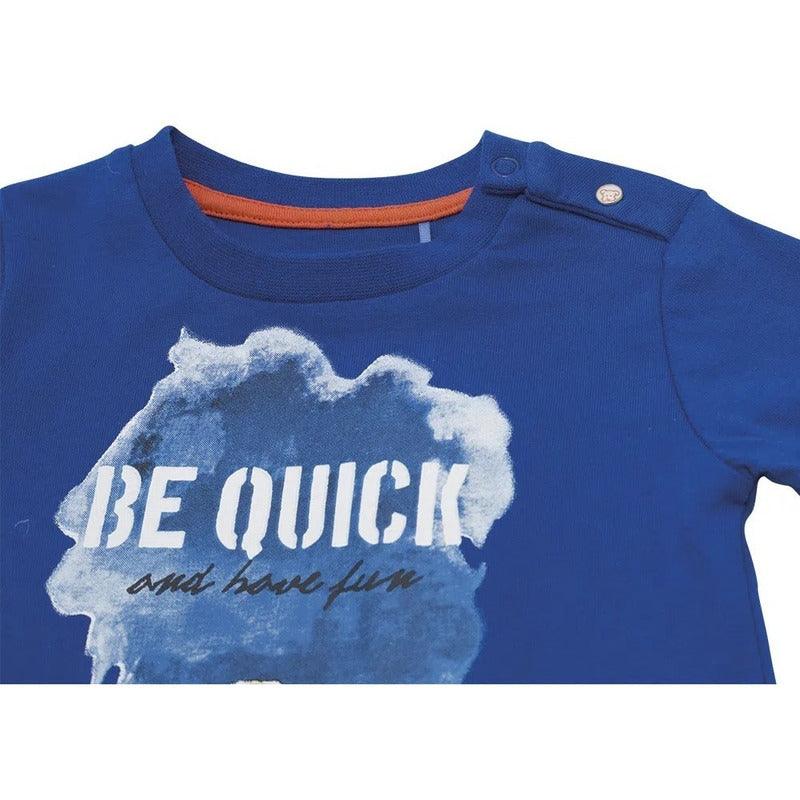 Polera De Bebé Niño Manga Larga Oso Polar Azul - Louicid