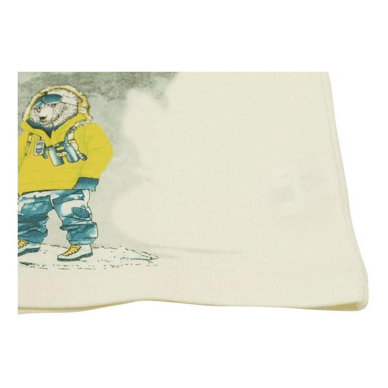 Polera De Bebé Niño Manga Larga Oso Polar - Louicid