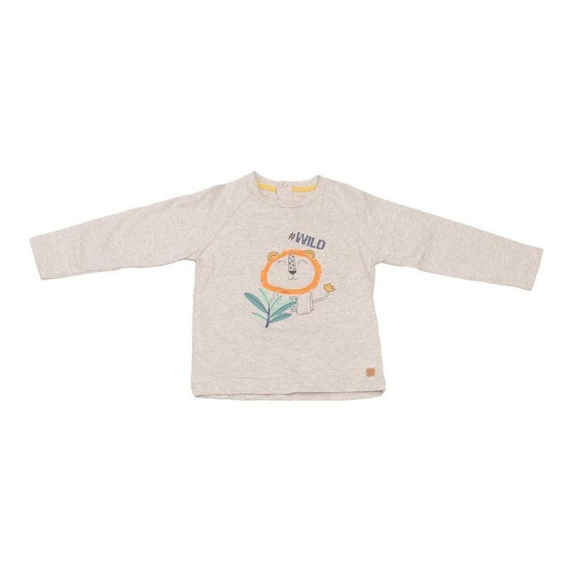 Polera De Bebé Niño Manga Larga Gris - Louicid