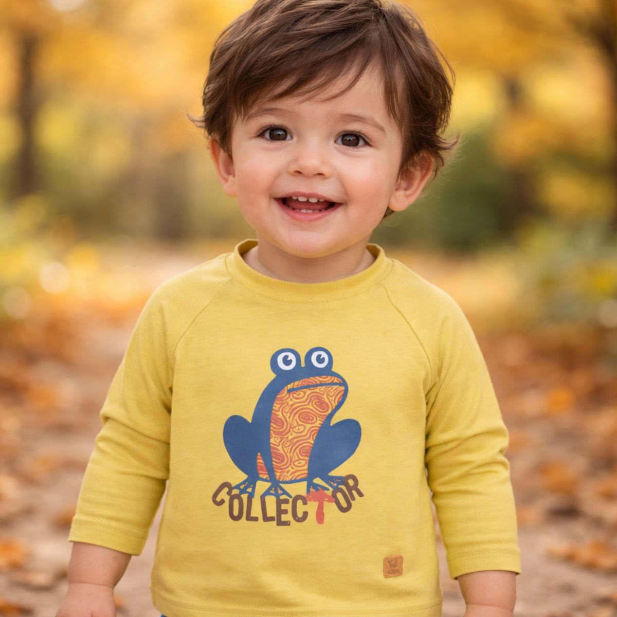 Polera Bebé Niño Sapito Amarillo - Louicid