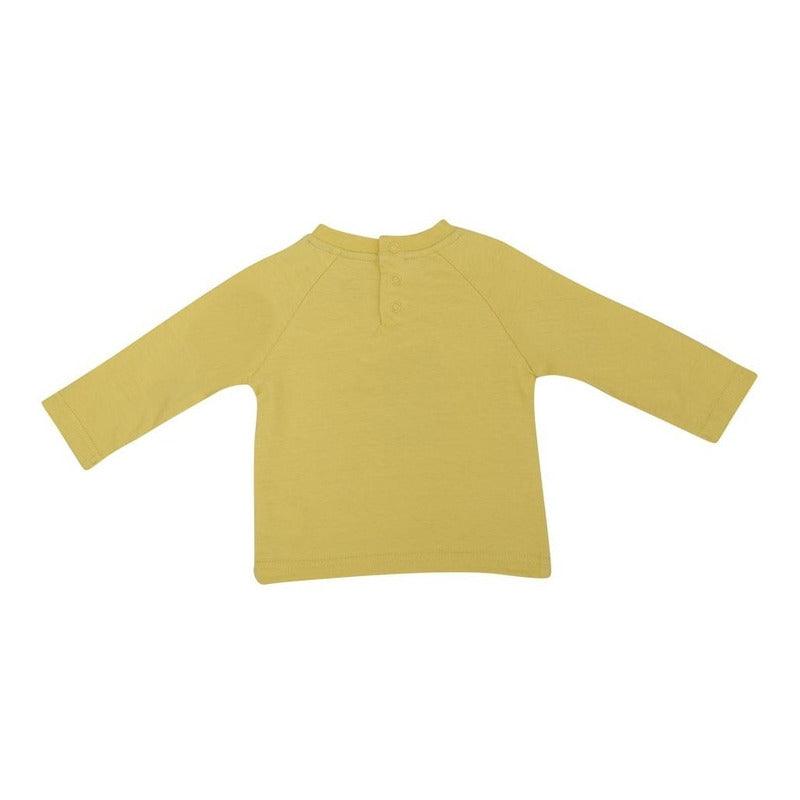 Polera Manga Larga Para Bebé Niño Sapito Amarillo - Louicid