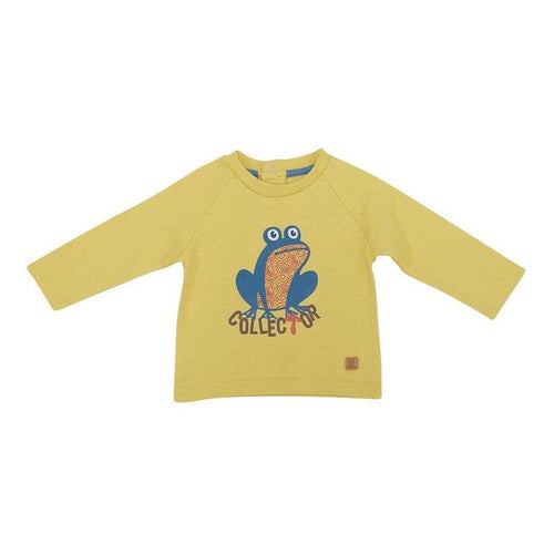 Polera Manga Larga Para Bebé Niño Sapito Amarillo - Louicid